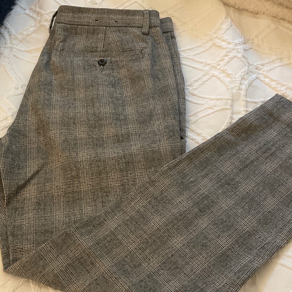 Banana Republic Gray Dress Pants Tailored Wool-Blend